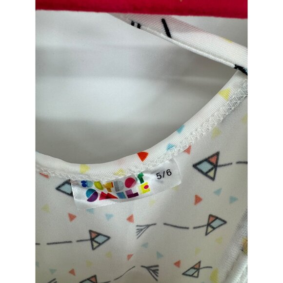 Dotdotsmile Girls Size 5/6 Ballerina Dress Multi Color Arrows New with Tags - Picture 4 of 6